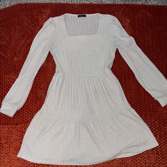 Tan, Ribbed Dress - Picture 1 of 1